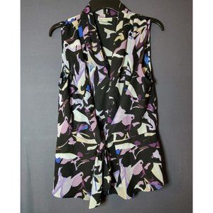 Dana Buchman Women' Multicolor Sleeveless Geometric Print Mini Dress Size XL